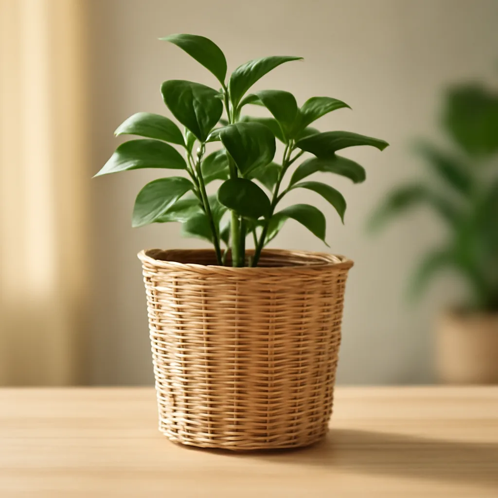 Guide d'achat : cache-pot en rotin idéal pour vos plantes