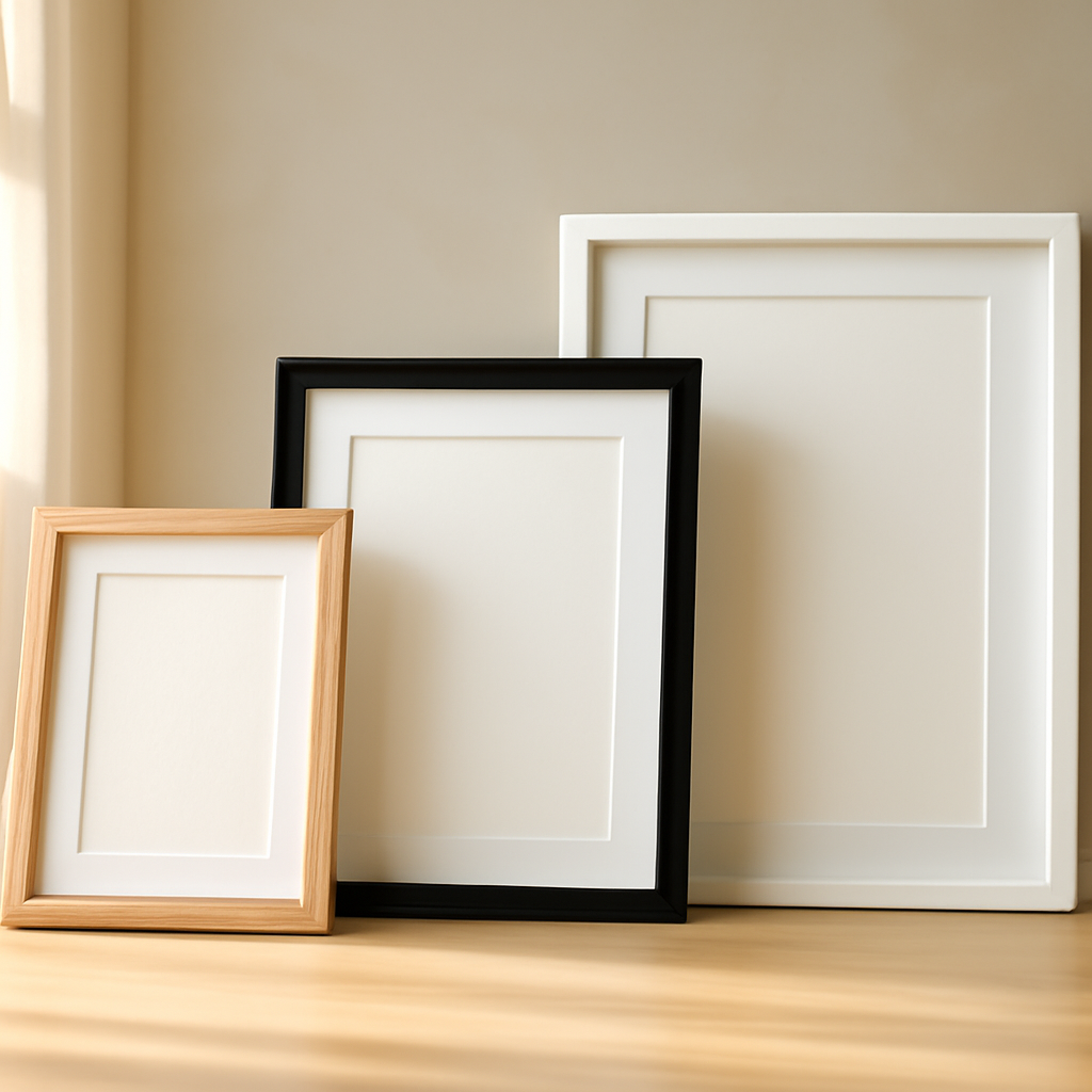 Guide d'achat des cadres pour affiches au style contemporain – Utilisation au jardin (IA)