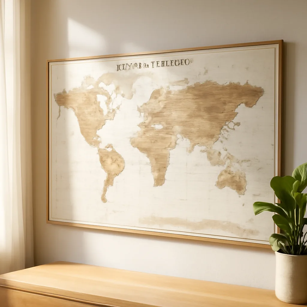 Carte du monde murale : guide d'achat et conseils pratiques