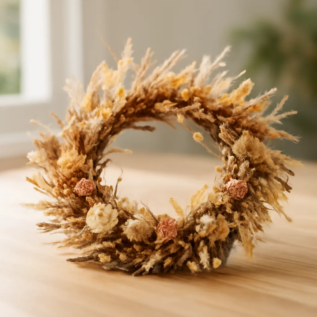Couronne de fleurs séchées : guide d'achat essentiel