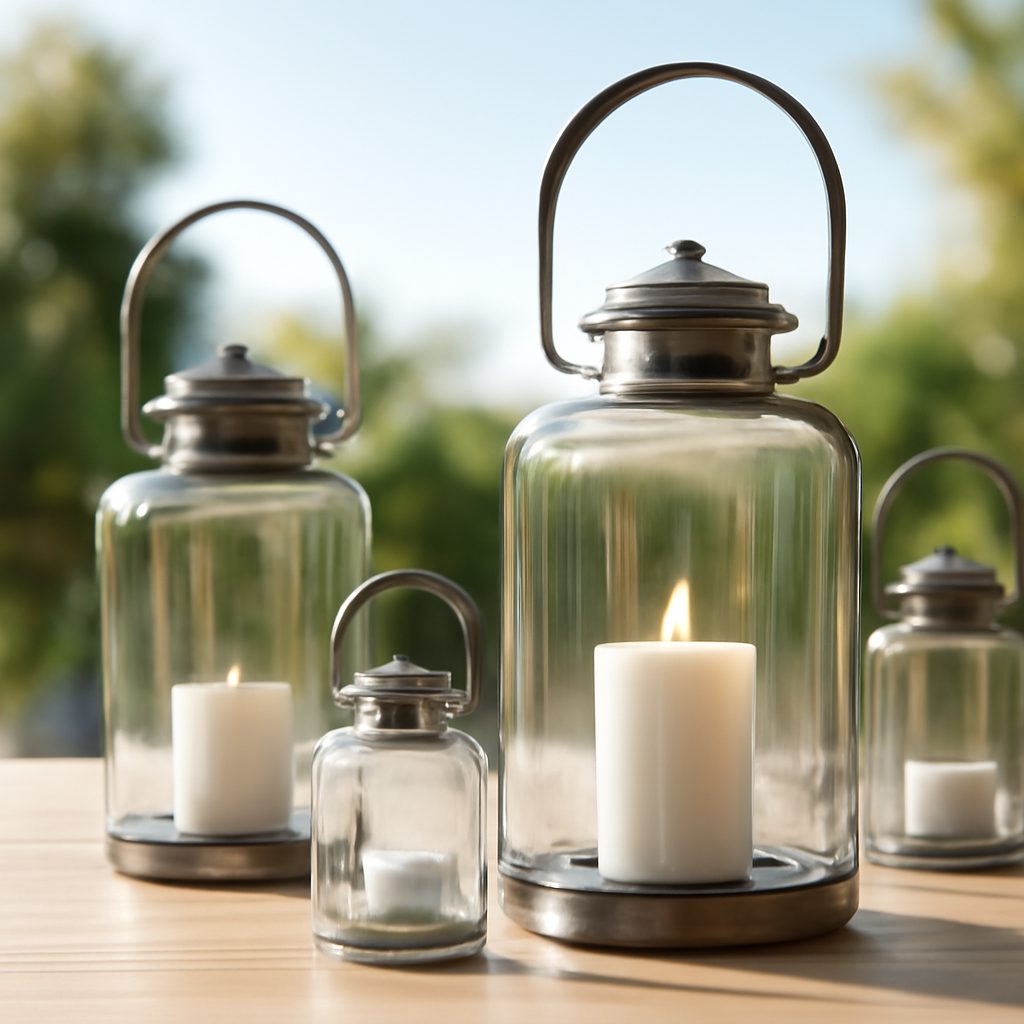 Guide d'achat des lanternes en verre tendance – Utilisation au jardin (IA)