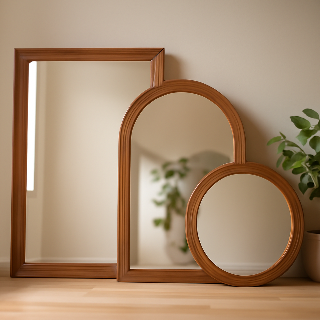 Miroirs avec cadre en bois : le guide d'achat essentiel – Utilisation au jardin (IA)