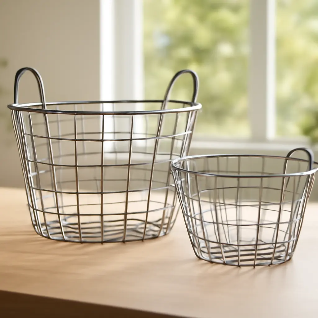 Comparatif des paniers en fil métallique pour la maison
