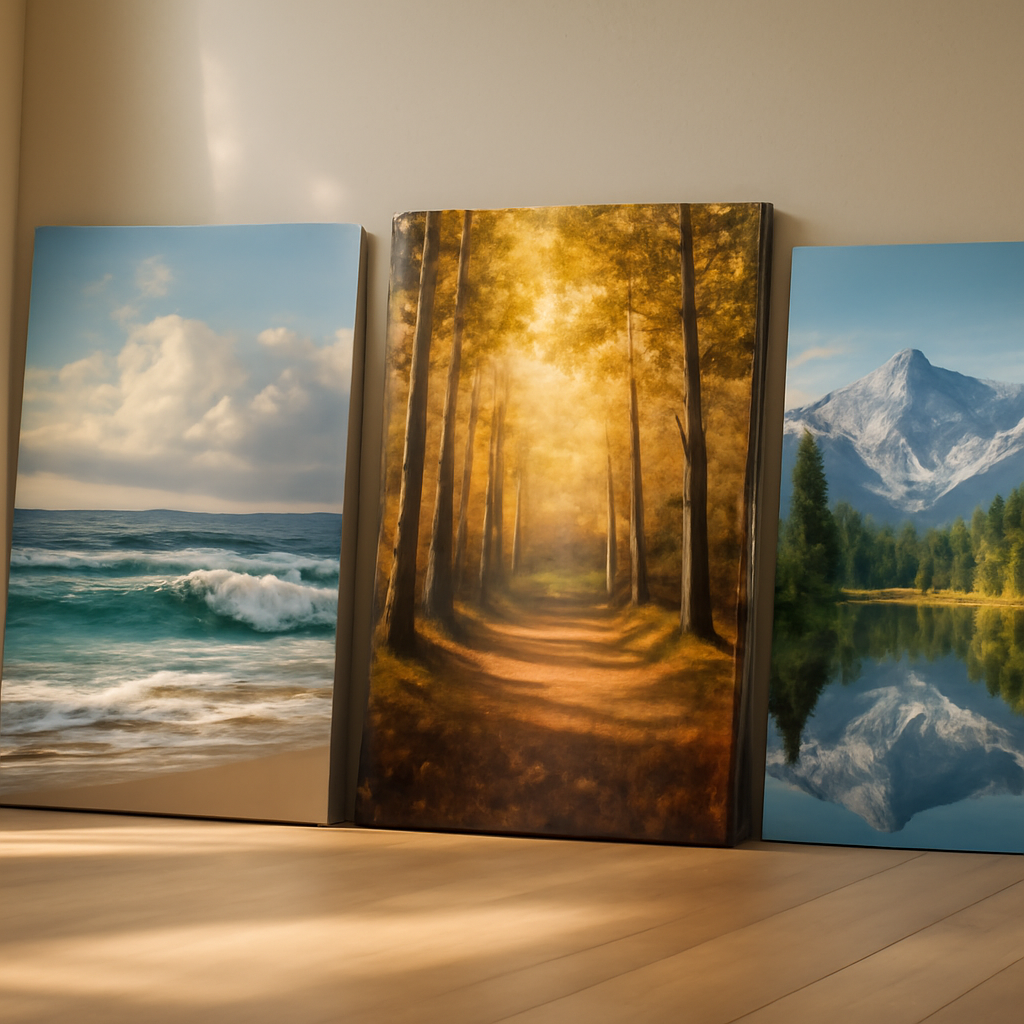 Tableaux muraux : guide d'achat pour embellir vos murs – Utilisation au jardin (IA)